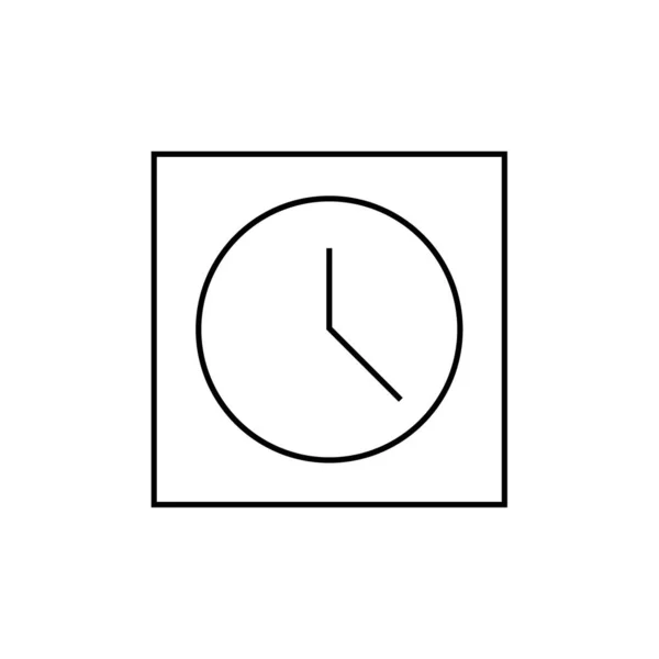 時計のアイコンベクトルイラスト — ストックベクタ