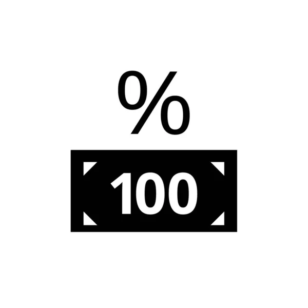 100 Відсотків Піктограм Векторні Ілюстрації — стоковий вектор