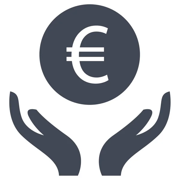 Euro Signe Monnaie Icône Vectoriel Simple Illustration — Image vectorielle
