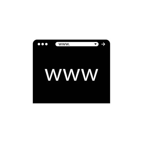 Icono Del Navegador Web Ilustración Vectorial Diseño Simple — Archivo Imágenes Vectoriales