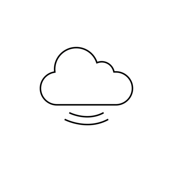 Illustration Des Wolkensymbolvektors — Stockvektor