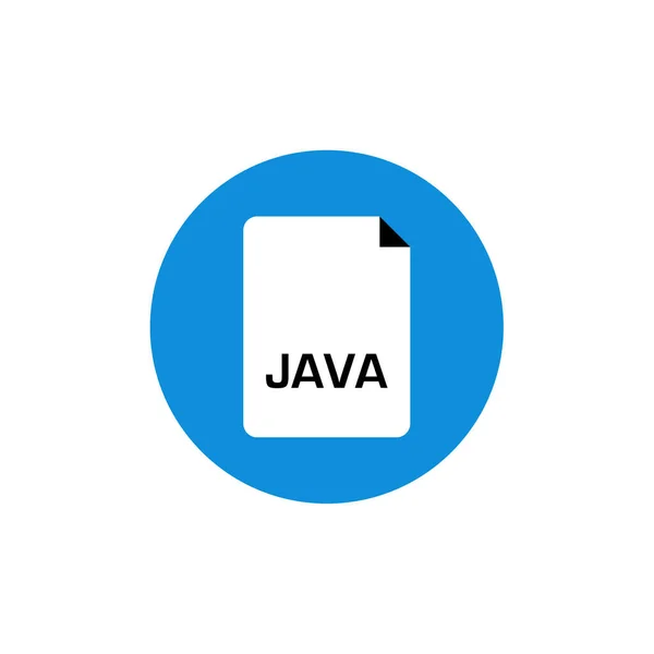 Java Icono Del Archivo Vector Ilustración Diseño Simple — Vector de stock
