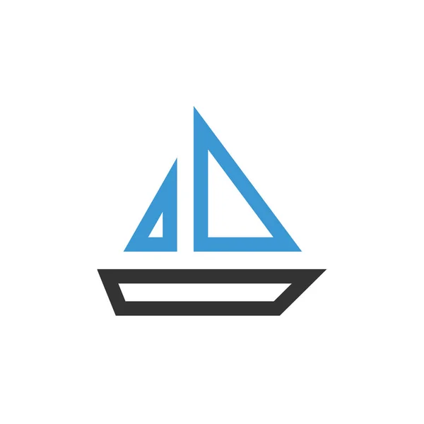 Πρότυπο Σχεδιασμού Φορέα Λογότυπου Σκάφους — Διανυσματικό Αρχείο