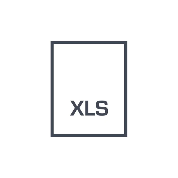 Xls Filikon Vektor Illustration Enkel Design — Stock vektor