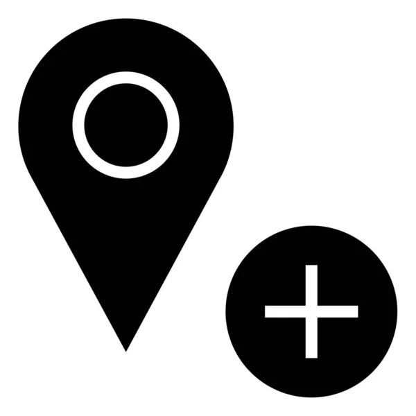 地図ピン シンプルなイラスト — ストックベクタ