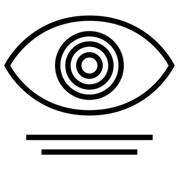 Ilustração Vetorial Ícone Moderno Globo Ocular — Vetor de Stock