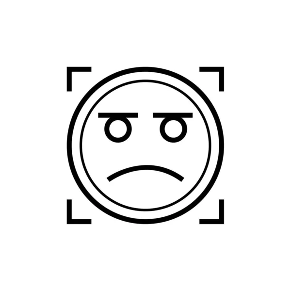 Emoji Yüz Ifadesi Sembolü Simge Simgesi Vektör Illüstrasyonu — Stok Vektör