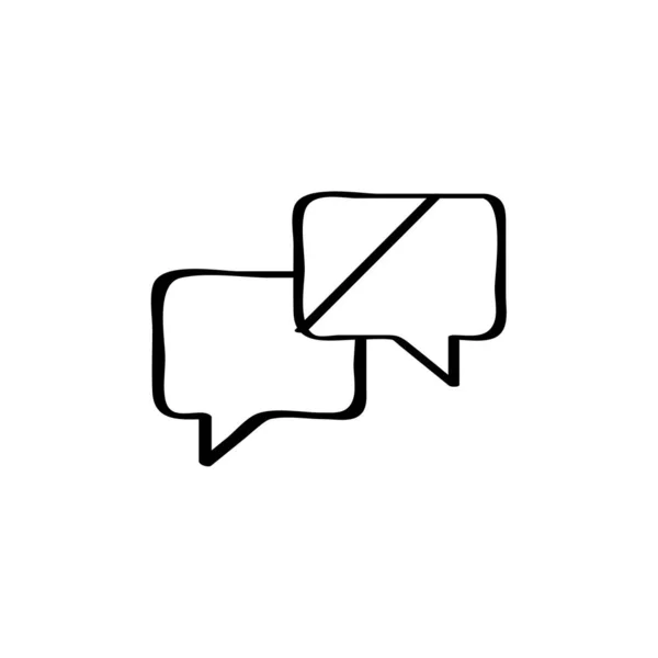 Conversation Icon Vector Illustration — Stock Vector