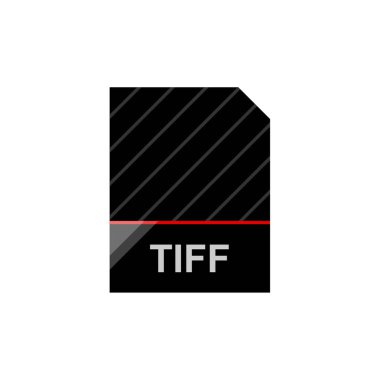 tiff dosya simgesi, vektör illüstrasyonu basit tasarım