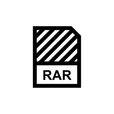 rar dosya simgesi, vektör illüstrasyonu basit tasarım