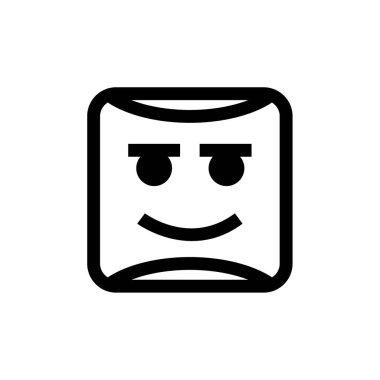 emoji, yüz ifadesi sembolü, simge simgesi, vektör illüstrasyonu