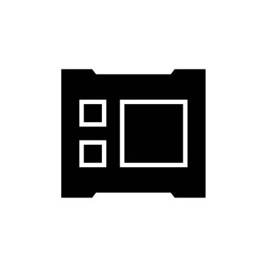 Evet ux wirefram düzeni, web sayfası simgesi 