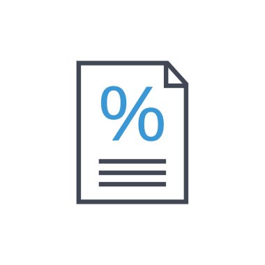 yüzde simge vektör illüstrasyonu