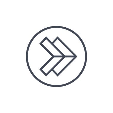 ok simgesinin vektör illüstrasyonu 