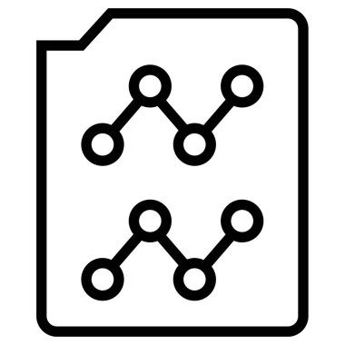 iş raporu simgesi basit illüstrasyon