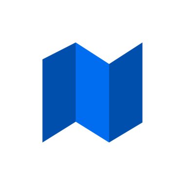 Harita, konum basit simge vektör çizimi  