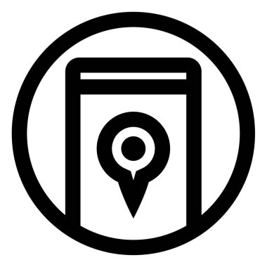 akıllı telefon simgesi basit vektör illüstrasyonu