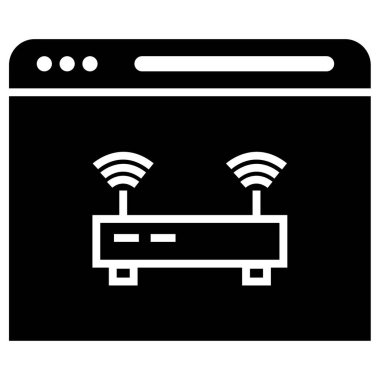 Web tarayıcı simgesi basit illüstrasyon