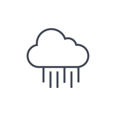 Bulut simgesi vektör illüstrasyonu