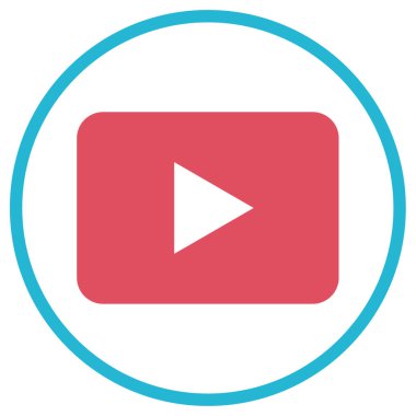 çalma düğmesi simgesi, vektör illüstrasyonu