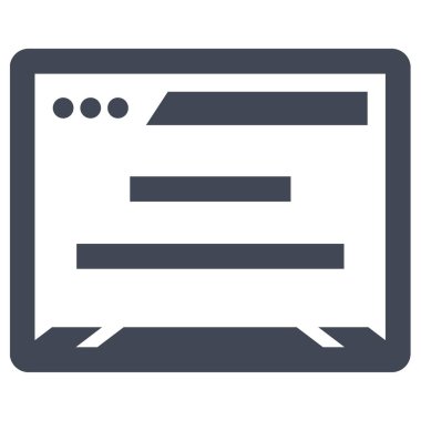 Dizüstü bilgisayar simgesi vektör çizimi 