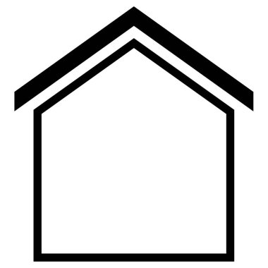 Ev simgesi, vektör illüstrasyonu