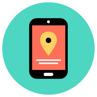 akıllı telefon simgesi basit vektör illüstrasyonu