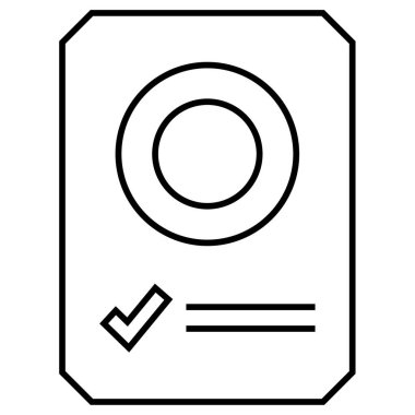 iş raporu simgesi basit illüstrasyon