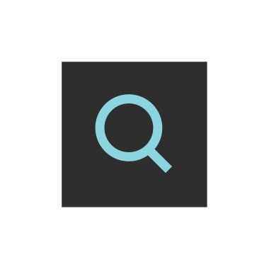 Beyaz arka planda büyüteç simgesi. vektör illüstrasyonu. 