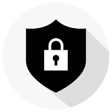 Kilit simgesi, güvenlik vektör işareti        