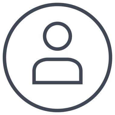 Kullanıcı profil simgesi vektör resimleme arkaplanı 