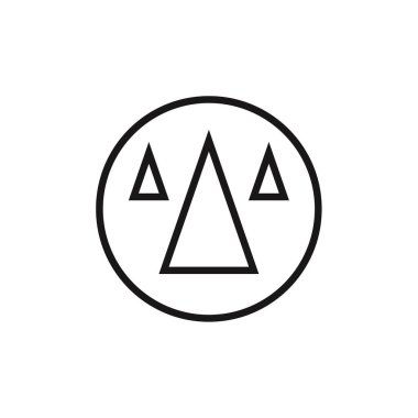 soyut yaratıcı tasarım izole edilmiş simge, vektör illüstrasyonu       