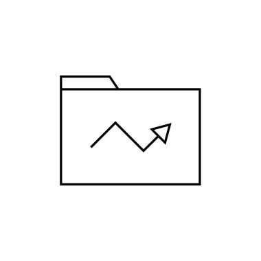 Web ve mobil uygulama tasarımınız için beyaz arkaplanda izole edilmiş dizin simgesi vektörü  