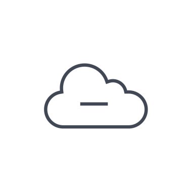 Bulut hesaplama simgesi vektör illüstrasyonu