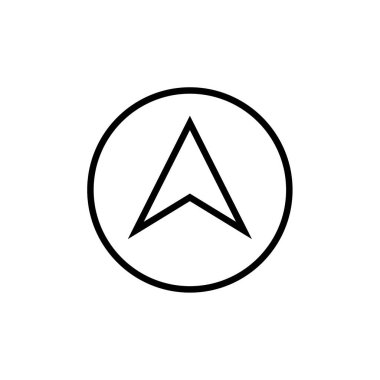 navigasyon simgesi simgesi vektör illüstrasyon grafik tasarımı