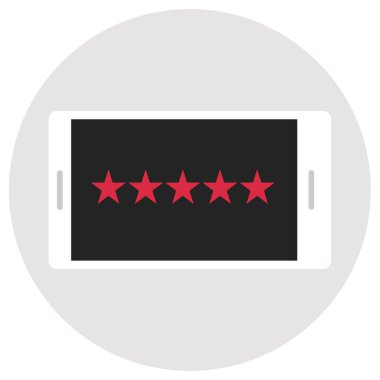 Cep telefonu. Web simgesi basit illüstrasyon