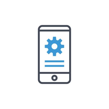 cep telefonu ikonu vektör illüstrasyonu