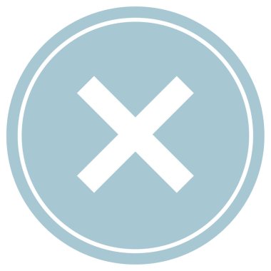 Simge vektör illüstrasyonunu iptal et 