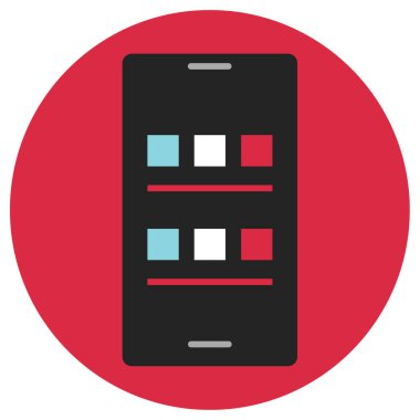 düz tasarım hesap makinesinin modern vektör illüstrasyon simgesi 