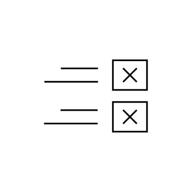Kablo çerçeve simgesinin vektör illüstrasyonu