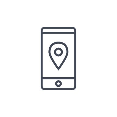 akıllı telefon simgesi basit vektör illüstrasyonu