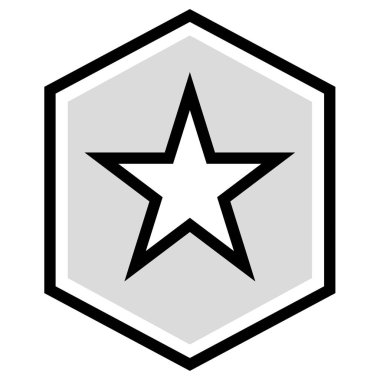 yıldız simgesi, vektör çizimi