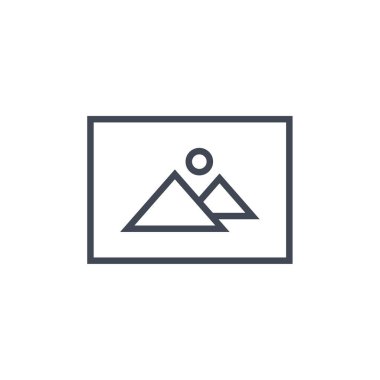 Fotoğraf galerisi simgesinin vektör illüstrasyonu 