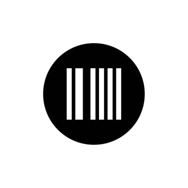 Barkod simgesinin vektör illüstrasyonu 