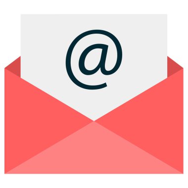 e- posta web simgesi, basit illüstrasyon