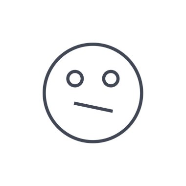 yüz simgesi, vektör illüstrasyonu 