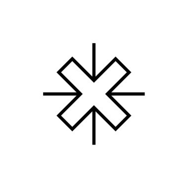 Plus modern simgesinin vektör illüstrasyonu  