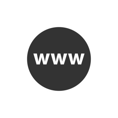 İnternet www Web çevrimiçi simge tasarım vektörü        