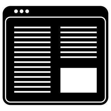 Web sitesi ve uygulama tasarımı için tarayıcı vektör simgesi 