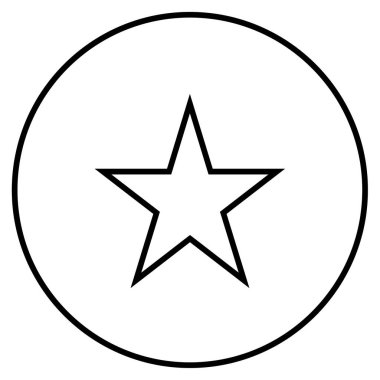 Yıldız. Web simgesi basit illüstrasyon 